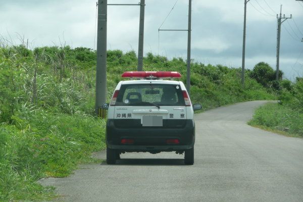小浜島のパトカー